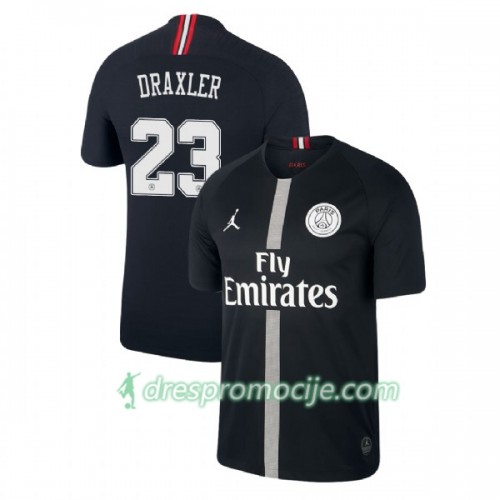 Paris Saint-Germain Dres Draxler 23 Jodan Crno Treći 2018/19 Kratkih Rukava Paris Saint-Germain Dres Draxler 23 Jodan Crno Treći 2018/19 Kratkih Rukava